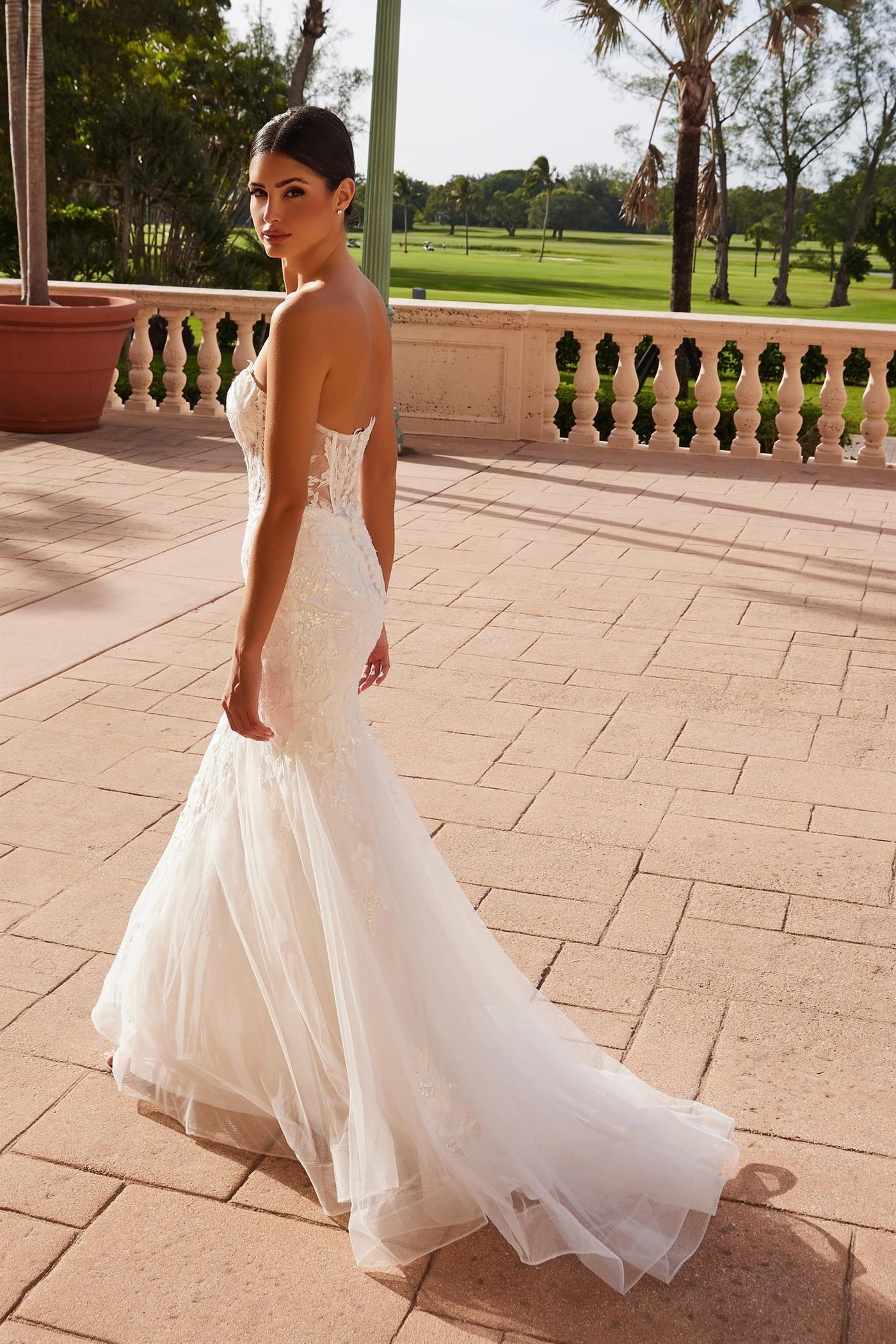 LUANA Strapless Corset Trumpet Wedding Dress