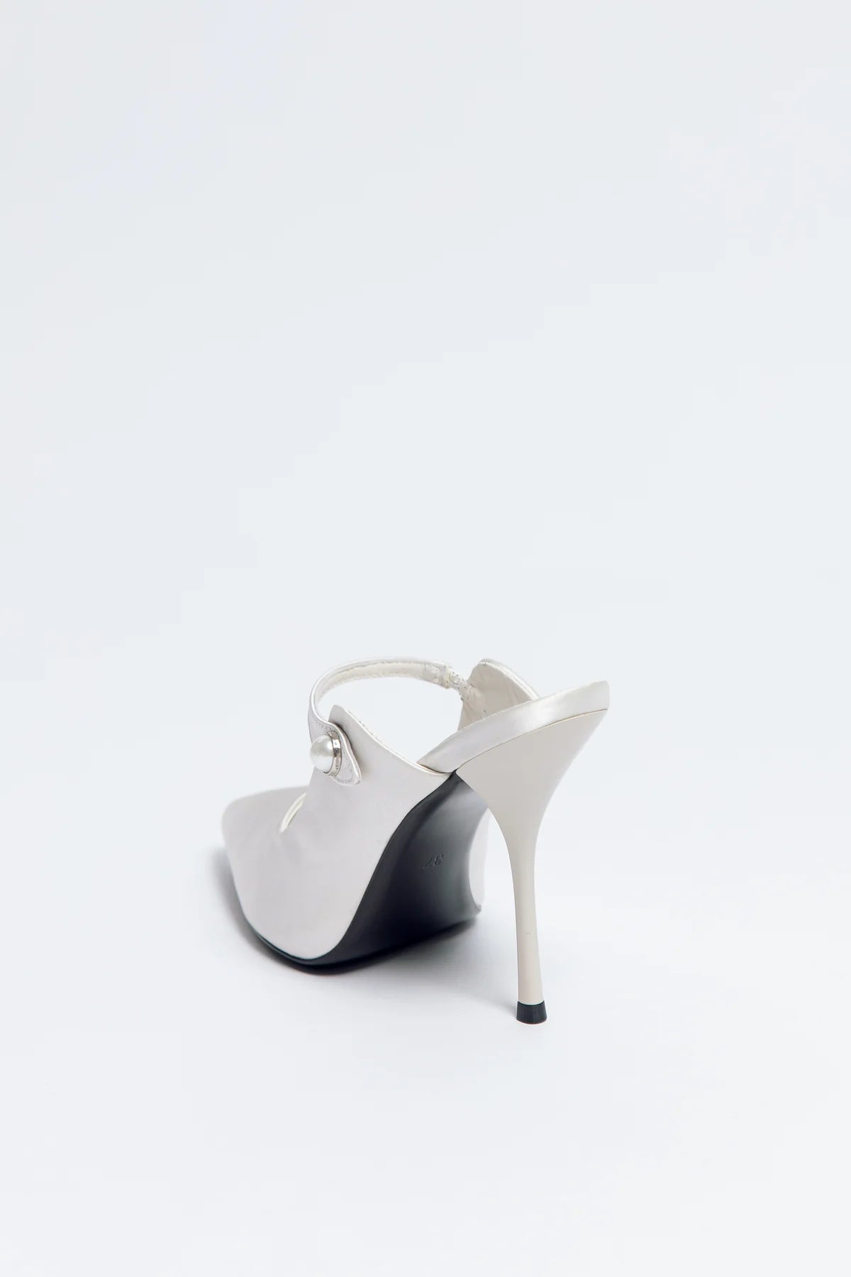 NORMA JEANE Pink Bridal Heels with Pearl Buckle