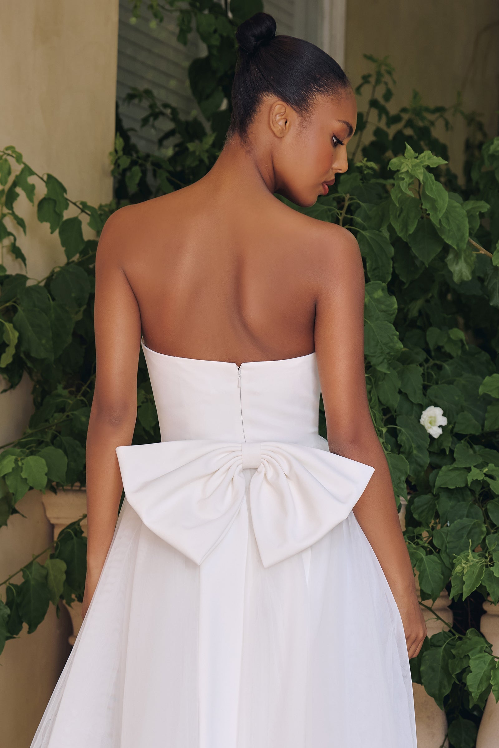 GRACIE Strapless Bow A-Line Wedding Gown