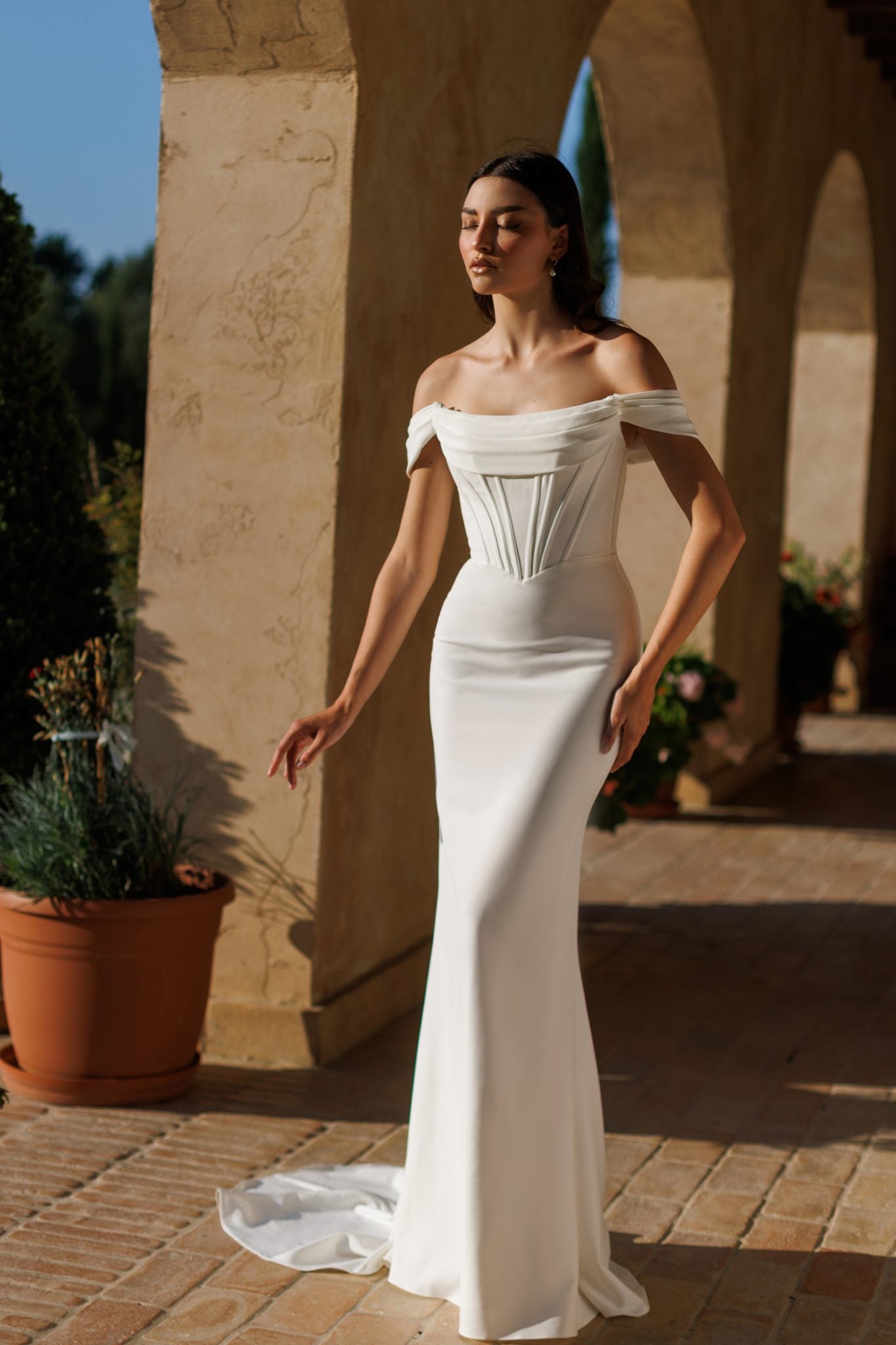 VANESSA TW485 Strapless Corset Wedding Dress