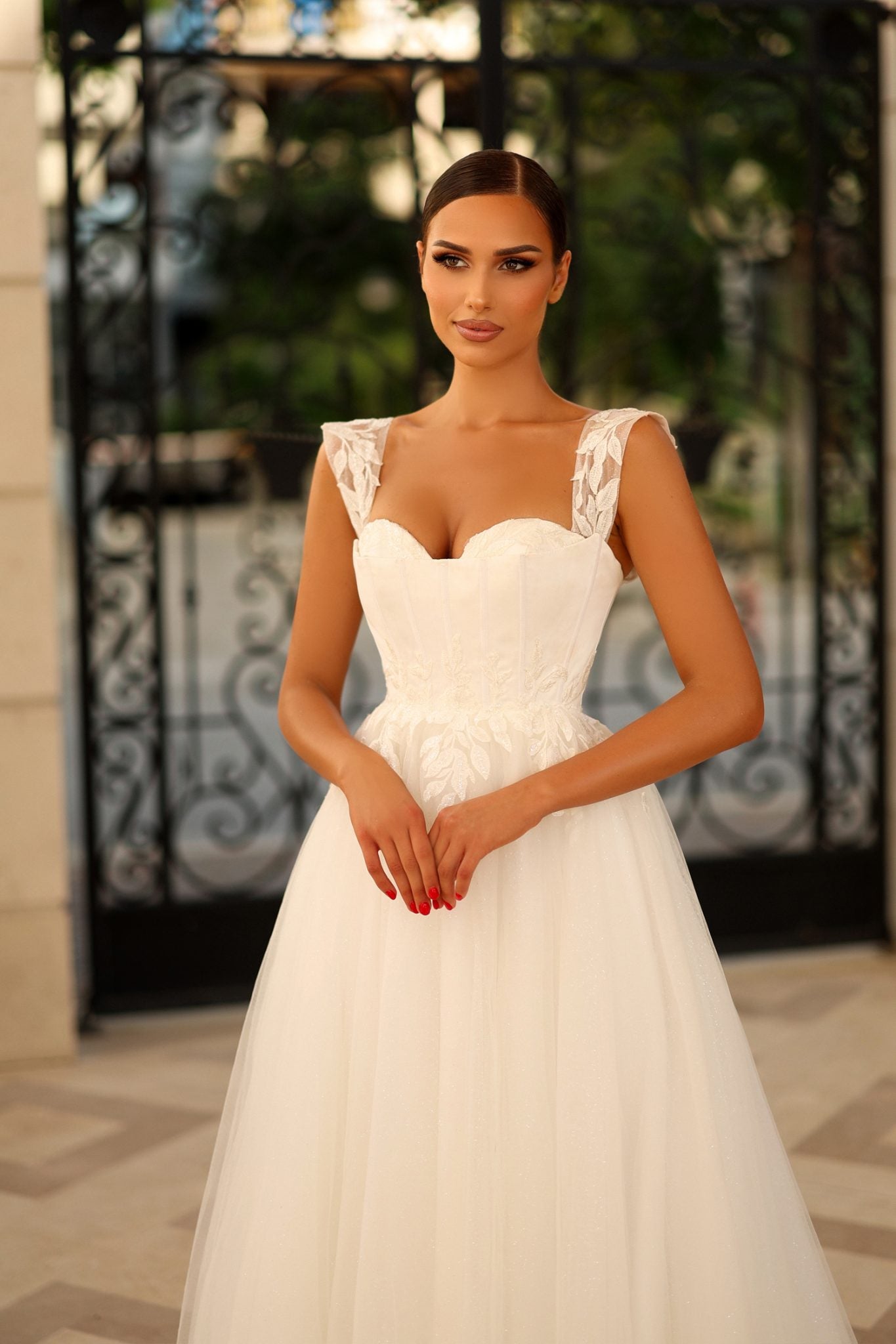 SABRINA TW903 Lace Tulle Wedding Dress