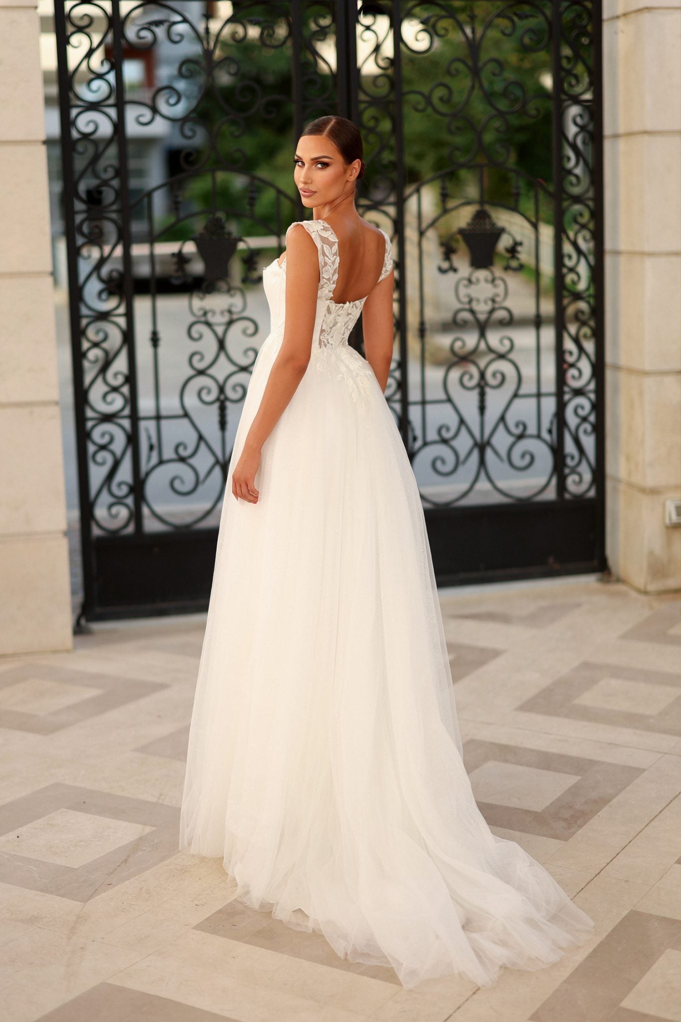 SABRINA TW903 Lace Tulle Wedding Dress