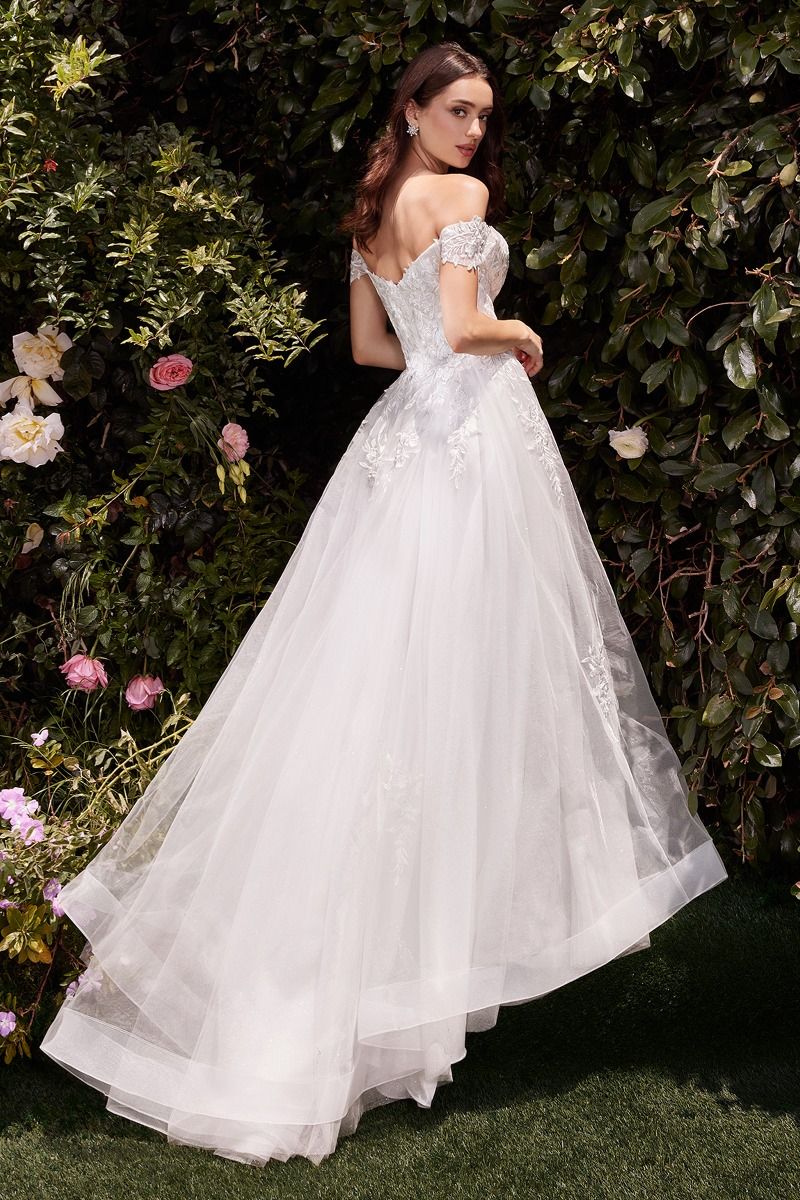 LAURIE A-Line Lace Sweetheart Off-Shoulder Wedding Dress