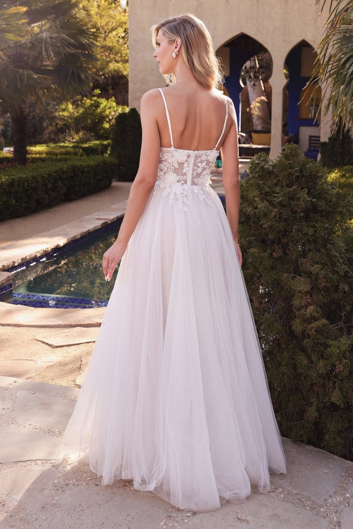 SHIRLEY Off-White Layered A-Line Lace Tulle Wedding Dress