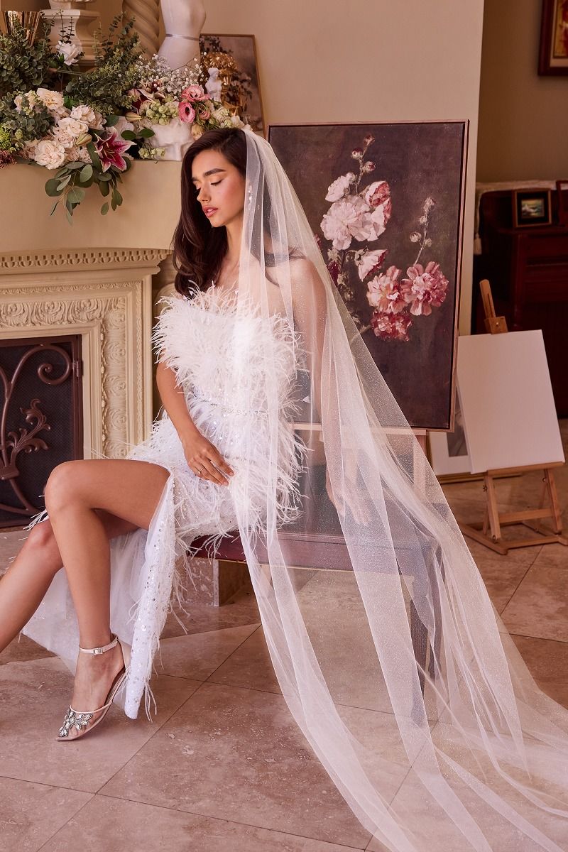 FLORENCE Sparkling Cathedral Bridal Veil
