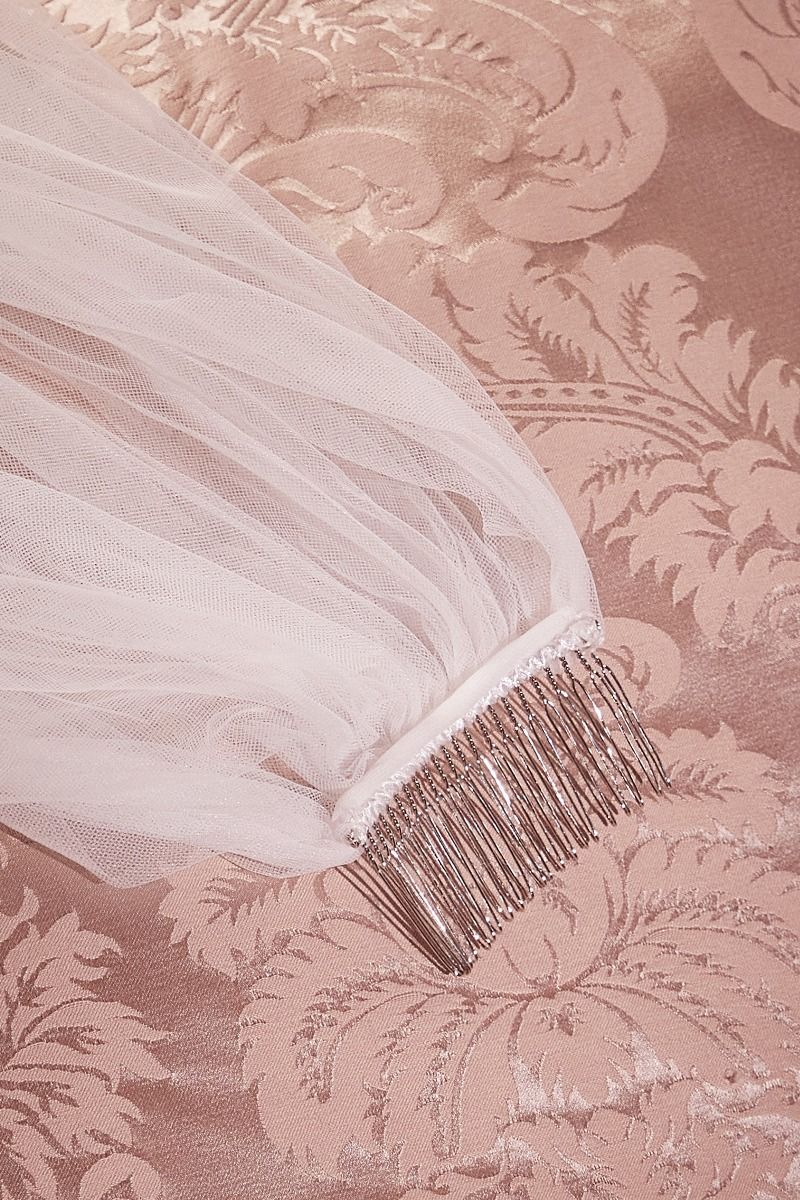 SANTORINI Floral Lace Royal Length Bridal Veil