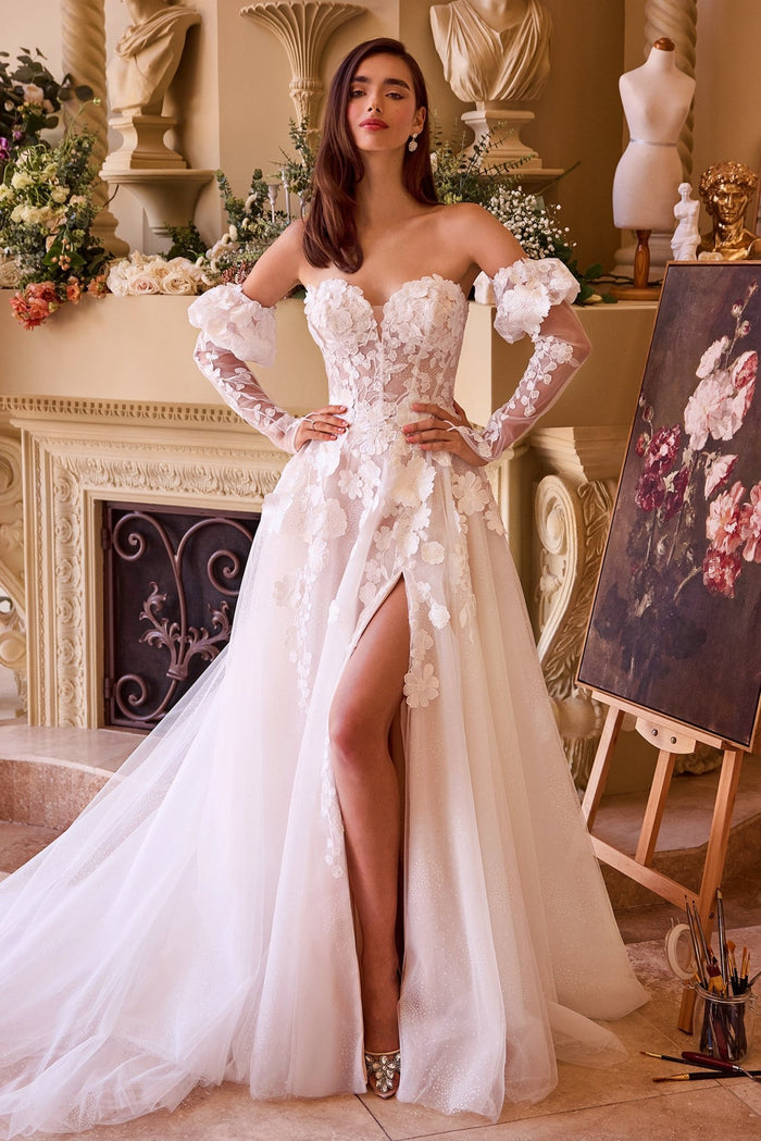 OLIVIA Strapless Sweetheart Tulle Ball Gown Wedding Dress