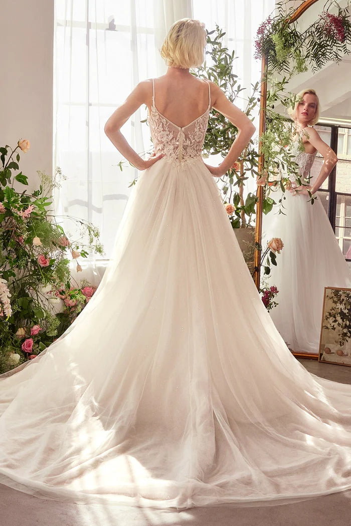 SERAPHINA Lace Ball Gown Wedding Dress with Straps