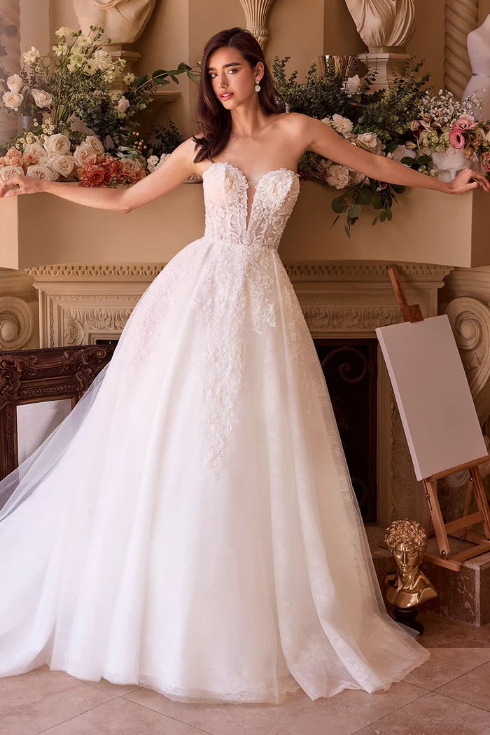 MIRANA Lace Ball Gown Wedding Dress with Bolero