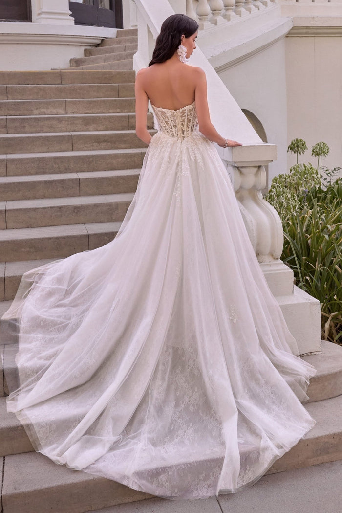 CARISSA 3D Floral Lace Corset Bridal Ball Gown