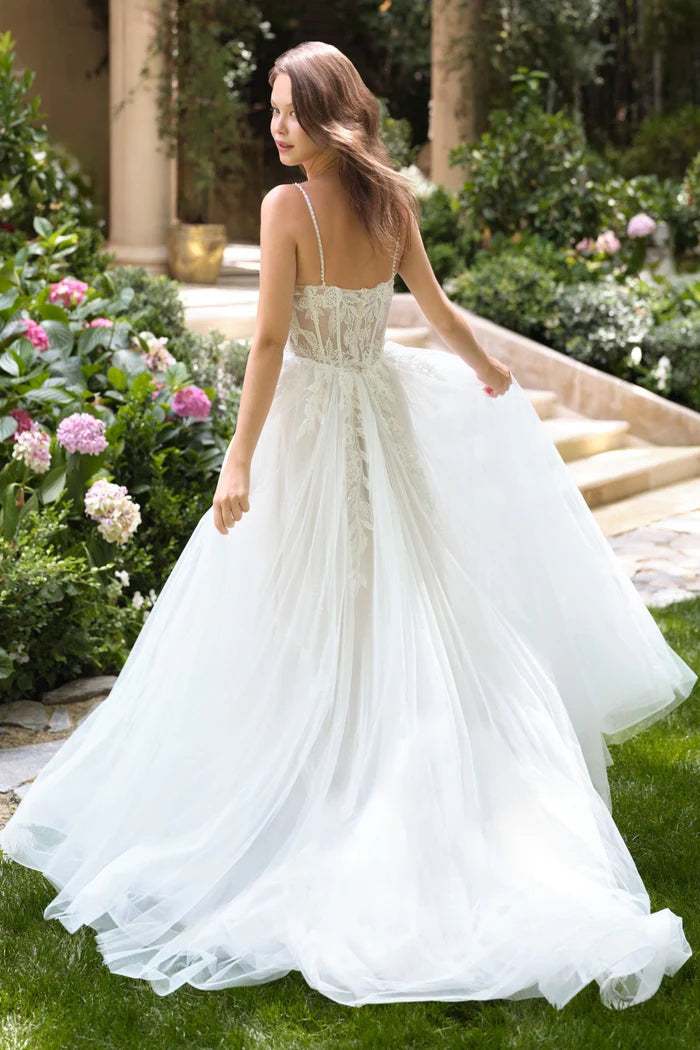 NALA Tulle A-Line Wedding Dress with Lace Corset