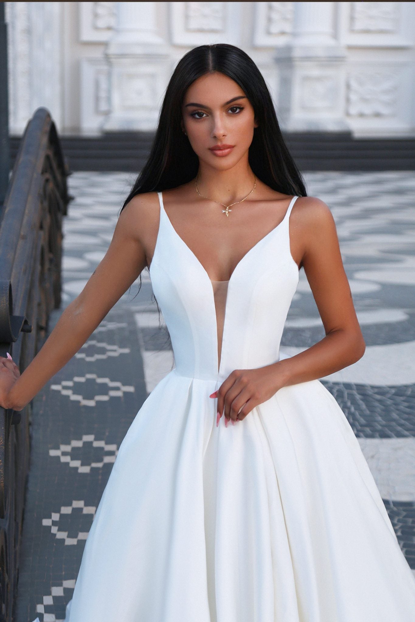 Isabelle TF002 Mikado A-Line Wedding Dress with Split