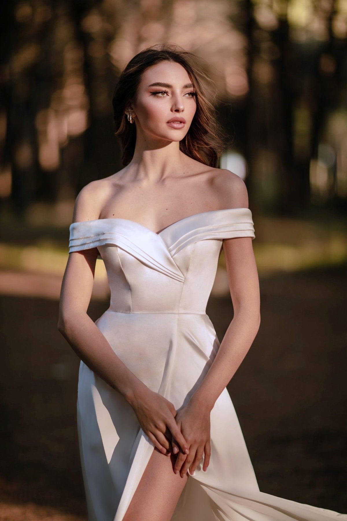 TW101 Off-Shoulder Sweetheart A-Line Wedding Dress