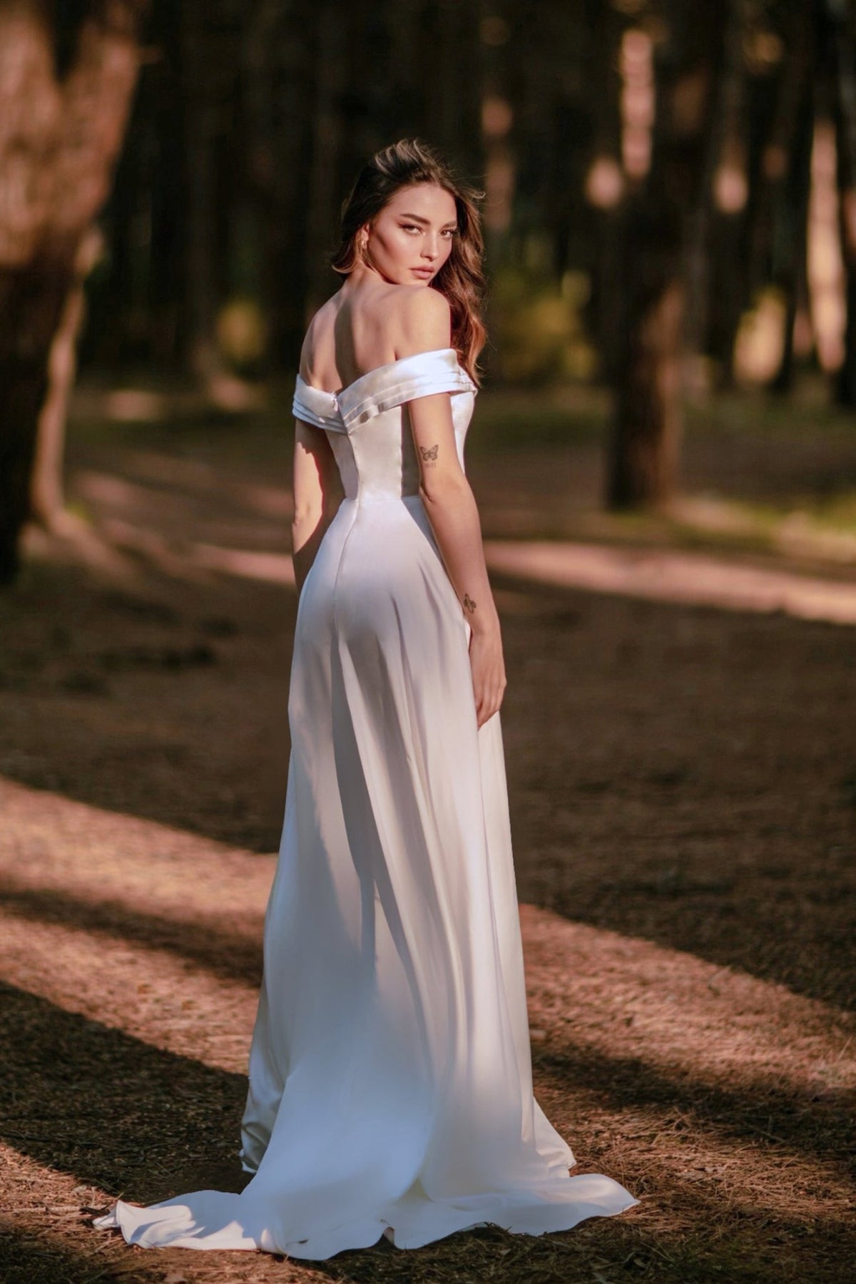 TW101 Off-Shoulder Sweetheart A-Line Wedding Dress