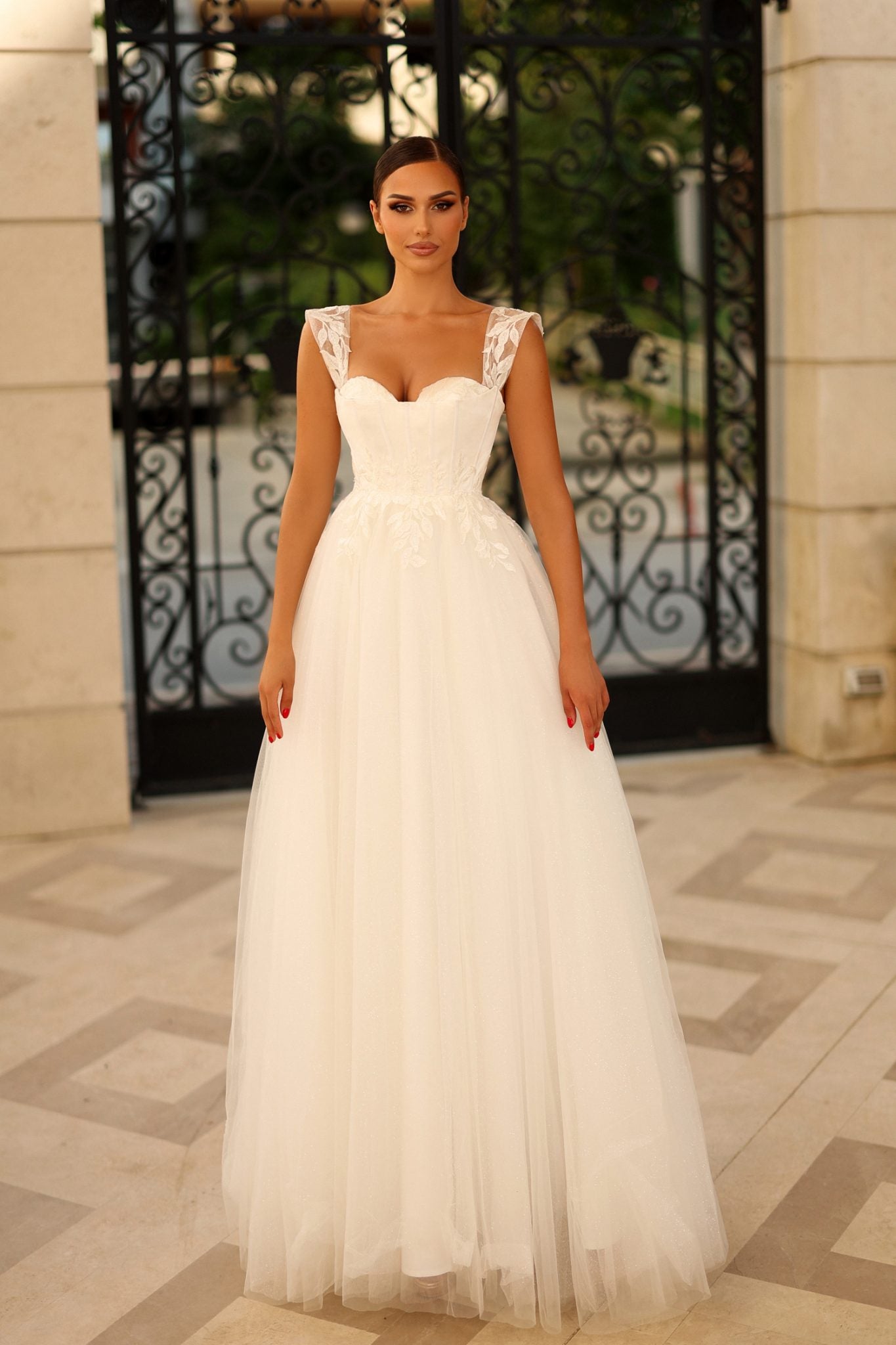 SABRINA TW903 Lace Tulle Wedding Dress