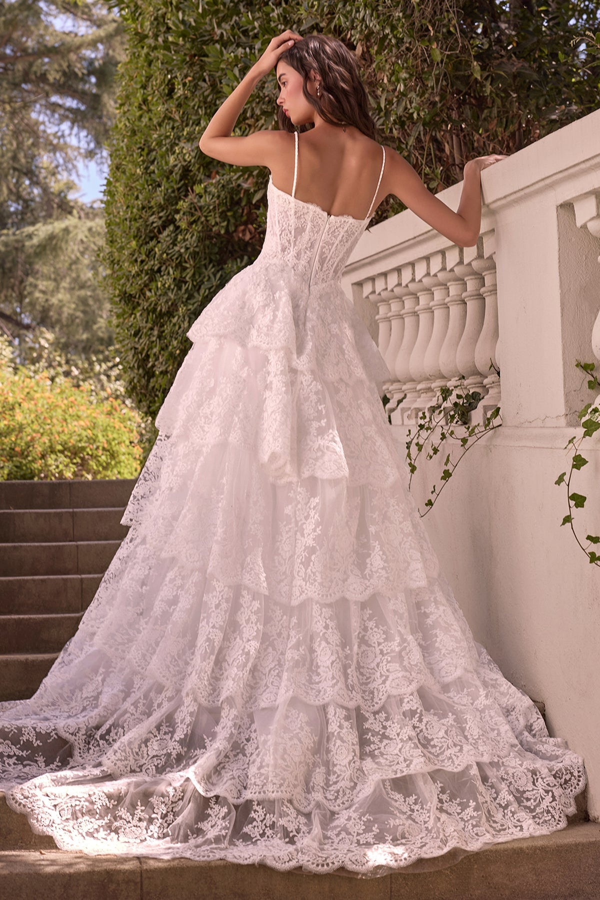 AMINA Floral Lace Corset A-Line Wedding Dress