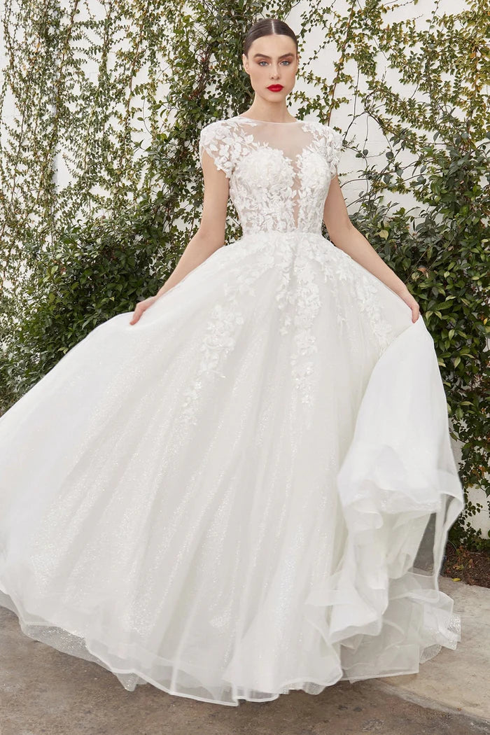 ELOISE Lace Bateau Ball Gown Wedding Dress