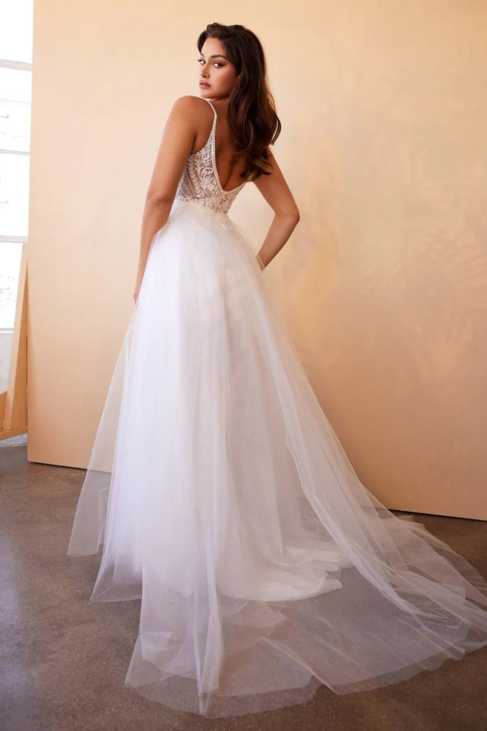 AMORET Layered Tulle A-Line Wedding Dress