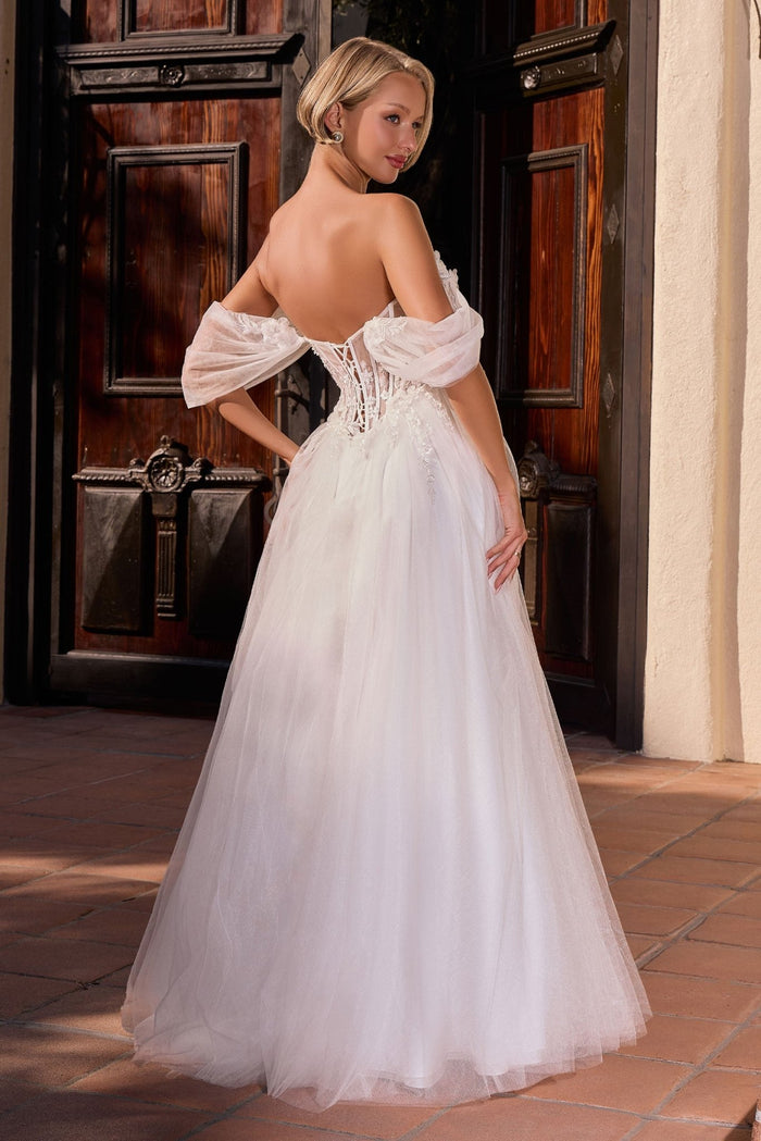 ADELINE 3D Floral Tulle Corset Bridal Ball Gown