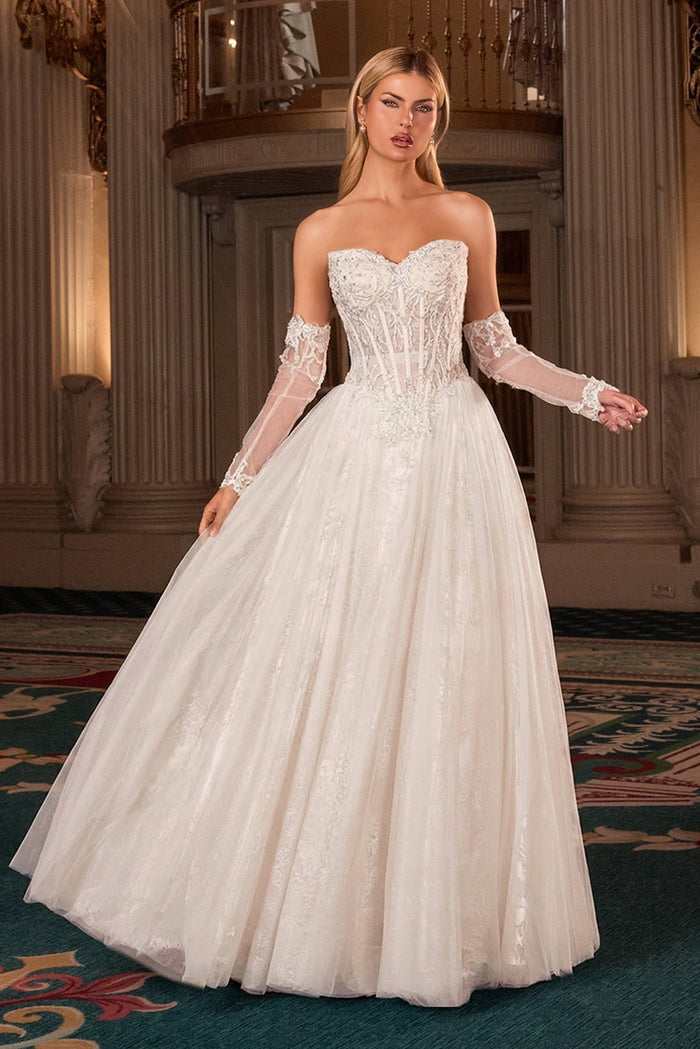 SYLVIE Lace & Tulle Corset Bridal Ball Gown