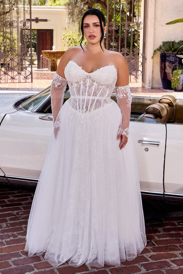 SYLVIE Lace & Tulle Corset Bridal Ball Gown