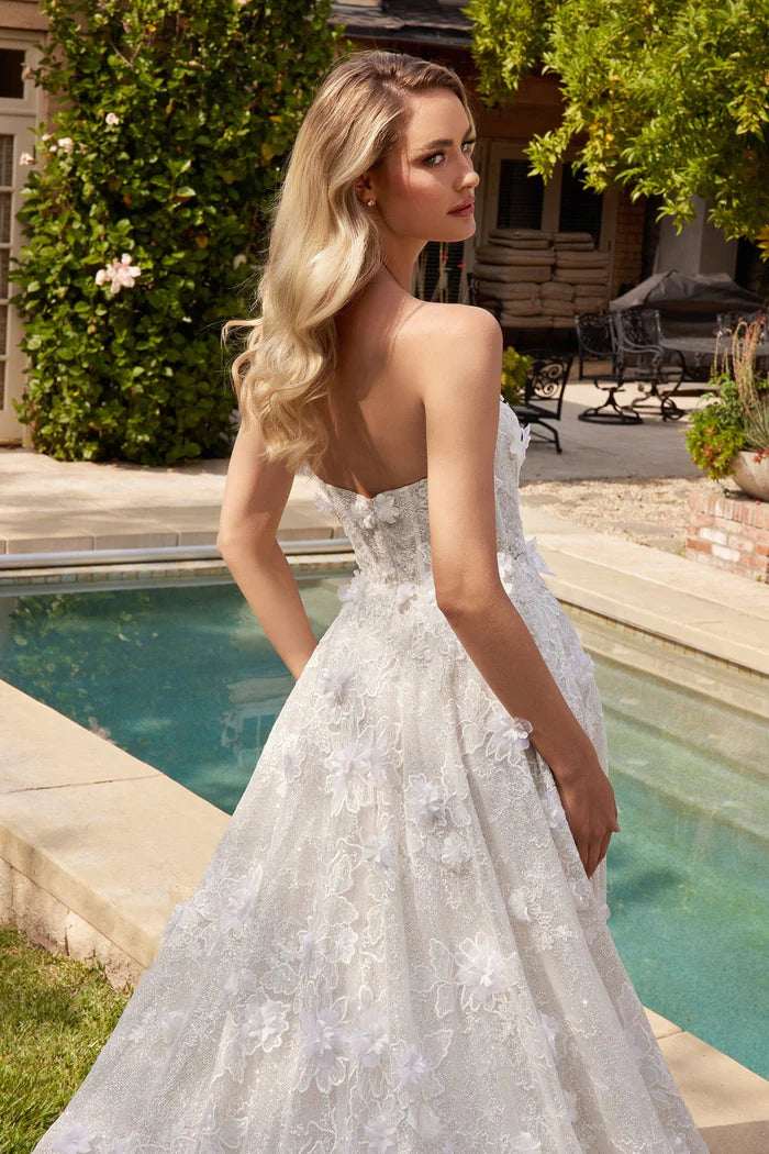 ANTONIA Lace Off-Shoulder Ball Gown Wedding Dress