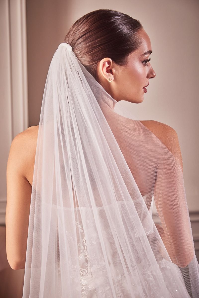 ABIGAIL Embroidered Lace Chapel Bridal Veil