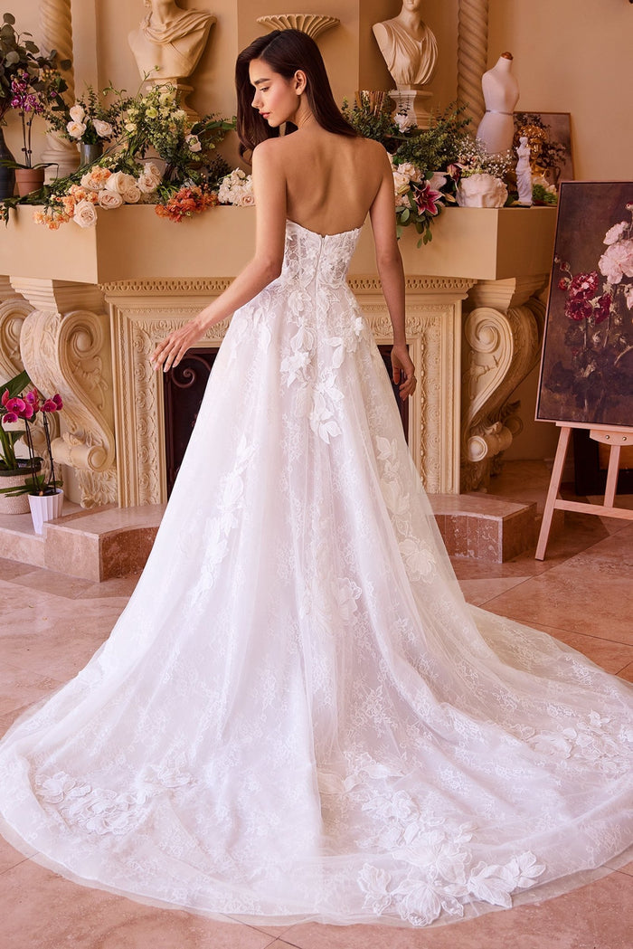 AUDRA Strapless Sweetheart Lace Ball Gown Wedding Dress