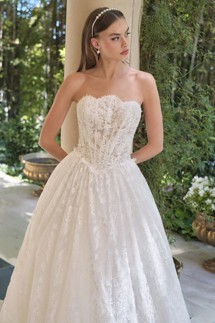 REED Lace A-Line Wedding Dress with Corset Back